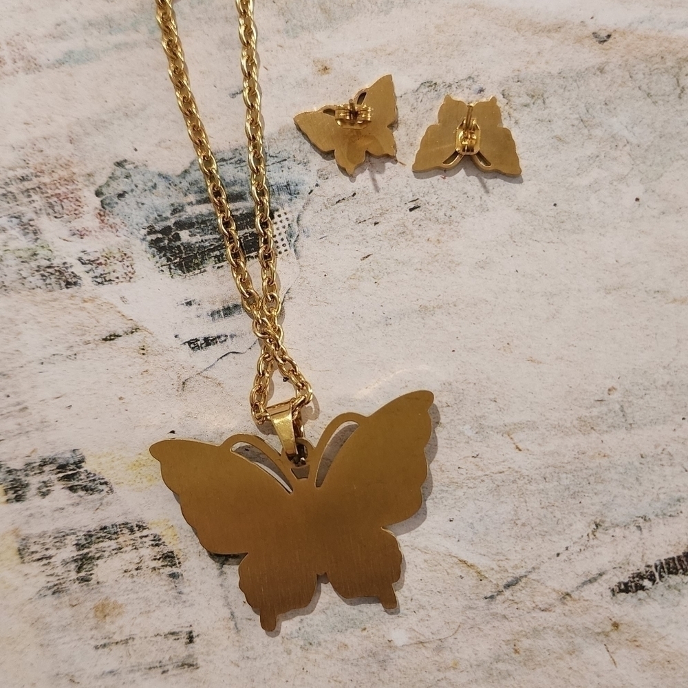 stainless steel necklace set - Picture 6 of 8